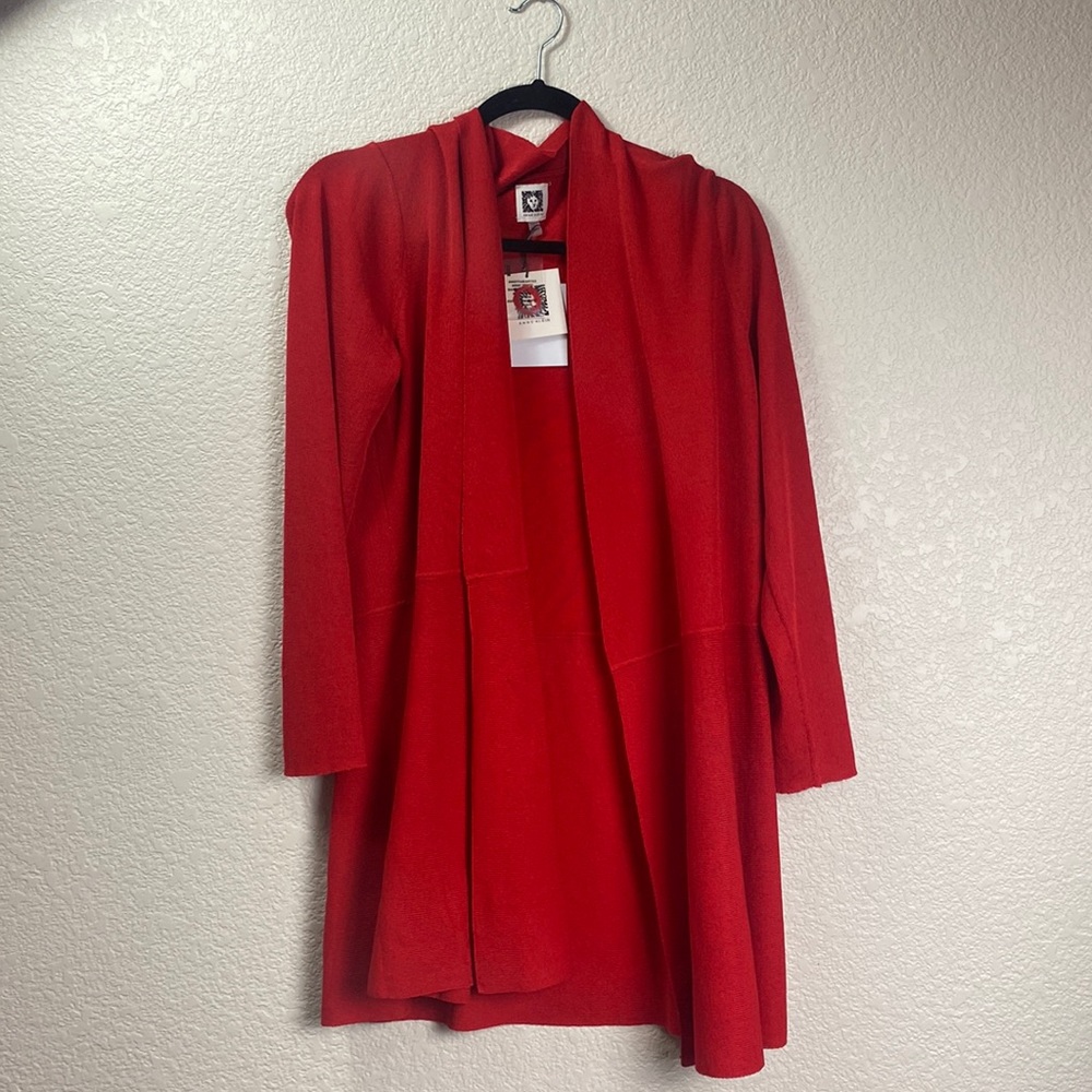 NWT Red Anne Klein cardigan